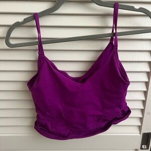 Free People Good Karma Ruched Crop Tank Top